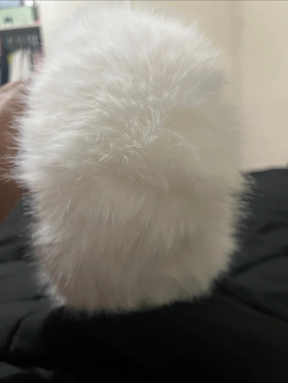 White Fur Headband